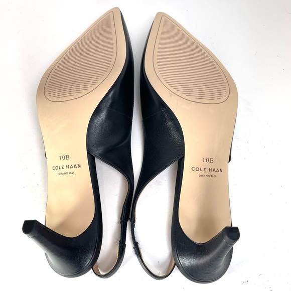 NWOT Cole Haan Vandam Leather Slingback Pumps Size 10B - Picture 11 of 11
